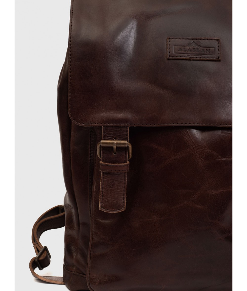 Clayton Vintage Crazy Horse Leather Backpack Alaskan Leather Company